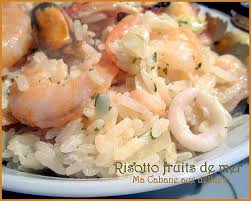 Risotto Cremeux Aux Fruits De Mer Risotto Fruits De Mer Fruits De Mer Risotto