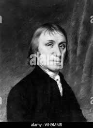 JOSEPH PRIESTLEY (1733-1804) English chemist and theologian and writer  Engaving from 1795 Stock Photo