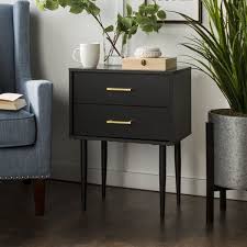 I am glad to be partnering up with wayfair on this post. Mercer41 Winningham 2 Drawer End Table With Storage Reviews Wayfair Black Side Table Modern Side Table Side Tables Bedroom