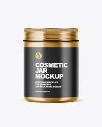 A free sample of cosmetic cream jar mockup that is fully customized and available in high resolution. Metallic Cosmetic Jar Mockup In Jar Mockups On Yellow Images Object Mockups