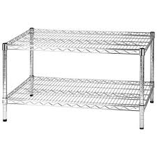 Ripiano cm 20 x 60. Gseuromarket Scaffale Due Ripiani Robusto Cm 60 X 90 X H 50 Libreria Heavy In Acciaio Cromato Kit Archimede Eprice