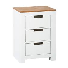 Kommode nova 3 schubladen weiss. Kommode Skagen 3 Schubladen Weiss Natur Geolt Jysk