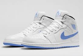 Air Jordan 1 Mid White Black Legend Blue Sneakernews Com Air Jordans Sneakers Beautiful Sneakers