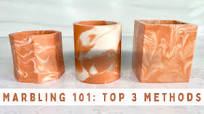 Marbling 101: Top 3 Techniques for Aqua Resin / Jesmonite