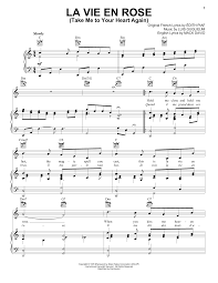 Download Edith Piaf La Vie En Rose Sheet Music for Alto Sax Solo | Chords Lyrics PDF - 499266