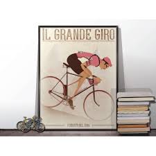 For the first time in the history of a grand tour, the maglia rosa has been manufactured through. Giro D Italia Vintage Style Poster The Bazaarist