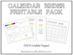 Free Calendar Notebook Printables And Resources