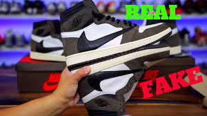 Fake Vs Real Travis Scott Air Jordan 1 Retro High Og Cactus Jack