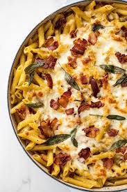 Creamy Bacon Sauce Makes This Pasta Bake A Delicious Comforting Dinner This Is The Perfect Recipe To Make Bacon Pasta Comfort Food Recipes Dinners Pasta Bake