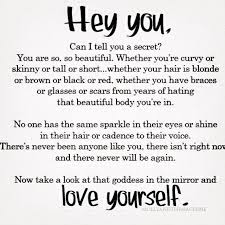 A Secret Not To Myself Positive Quotes Love Yourself Quotes Be Yourself Quotes