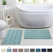 Browse farmhouse bathroom designs and decorating ideas. Ultra Thick Chenille Shaggy Bathroom Rugs Extra Absorbent Floor Mats Set For Kitchen Entryway Non Slip Soft Plush Bath Farmhouse Goals