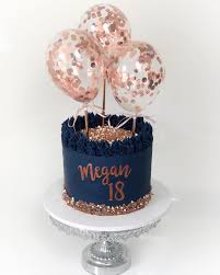 Girly Rose Gold 18th Birthday Cake Olha Que Lindo Este Bolo E O Topo Repost Umbocadinhodeideias Por Peribakes Candleandcakeparty Enc Girly Birthday Cakes 17 Birthday Cake 18th Birthday Cake