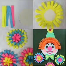 Clown Aus Pappteller Und Tonpapier Basteln Basteliedeen Ideas Fasching Carnival Clown Basteln Basteln Fasching Basteln Ideen