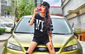 ❤ get the best red riding hood wallpaper on wallpaperset. Wallpaper Auto Look Ford Girls Asian Beautiful Girl Posing On The Hood Images For Desktop Section Devushki Download