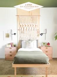 4 drawers and 4 open cubbies that each accommodate 10.5w x 10.5d x 11h cube storage bin (not provided) 2 decorative sconce led lights, each runs on 3aa batteries. Diy Platform Bed In Just 3 Steps Vintage Revivals