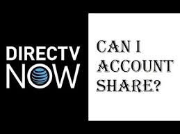 directv now can i account share