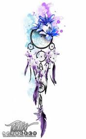 Pin By Spela On Nails Feather Tattoos Dream Catcher Watercolor Tattoo