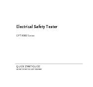 GW Instek GPT-9903A Electrical Safety Tester User Manual
