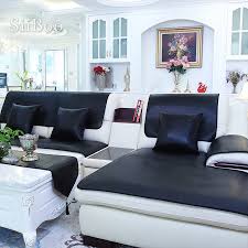 Shop for a geometric pattern, pastels, or neutral color sofas in many shades of brown, grey, and beige and white. White Black Wine Red Vintage Pu Leather Sofa Cover Waterproof Disposable Sectional Slipcover Fundas De Sofa Couch Covers Sp5180 Sofa Cover Aliexpress