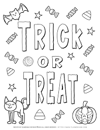 Sep 14, 2018 · 14 sep, 2018 posting komentar halloween printable coloring pages and connect the dot pages for kids. Halloween Coloring Pages Trick Or Treat Planerium