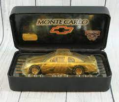 It is created from 14k yellow gold plated sterling silver and crafted by logoart in the usa. Nascar 50th Anniversary 24k Gold Monte Carlo 98 Racing Champions 1 24 Racingchampions Chevrolet Monte Carlo 50th Anniversary Nascar