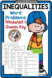 Inequalities Word Problems Worksheet Answer Key Multiple Choice Word Problems Inequality Word Problems Word Problem Worksheets