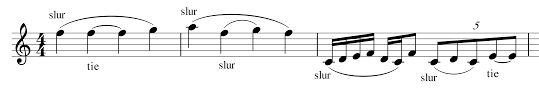 1600, from dialectal slur thin the musical sense (1746) is from the notion of sliding. meaning act or habit of slurring in speech. Are These C Notes A Slur Or A Tie Music Practice Theory Stack Exchange