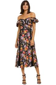 Mimosa Floral Midi Dress Talulah Glamcorner