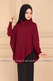 Triko Panco Tunik 1433kl398 Bordo Moda Selvim Triko Tunik Moda Stilleri