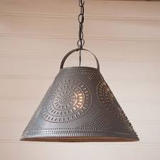 Homestead Punched Tin Shade Light Light Shades Pendant Light Light