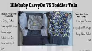 Toddler Lillebaby Carryon Vs Toddler Tula