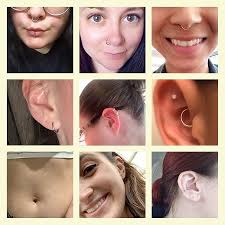 FUNLMO G23 Titanium Hinged Nose Rings Hoop 20G 18G 16G 14G Seamless  Piercing Rings for Nose Septum Conch Daith Cartilage Helix Tragus Rook Lobe  Diameter 6mm to 14mm, Metal, other : Amazon.com.au: