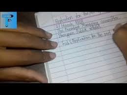 Cv and cover letter tips: Application For The Post For English Teacher Youtube