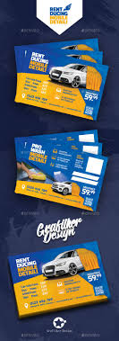 Car Wash Postcard Templates Postcard Template Postcard Voucher Design