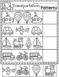 Transportation Worksheets Planning Playtime In 2020 Kindergarten Transportation Transportation Preschool Activities Transportation Theme Preschool