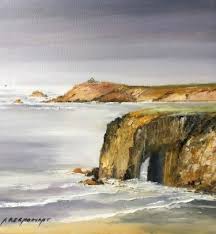 Arche De Port Blanc Seascape Painting Water