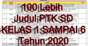 Maybe you would like to learn more about one of these? Kumpulan Judul Ptk Penelitian Tindakan Kelas Sd Lengkap 2020 Info Pendidikan Terbaru