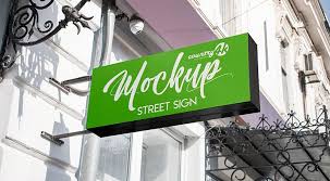 Free Street Sign Mockup Sign Mockup Street Signs Mockup Psd