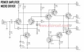 Power Amplifier Micro Driver Power Amplifiers Audio Amplifier Electronic Circuit Projects