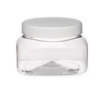 8 oz Clear PET Square Designer Jars | Berlin Packaging
