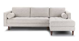 Its versatility can shine any living space with lots of benefits. Birch Ivory Sven Fabric Walnut Right Sectional Sofa Article