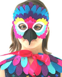 Rainbow Parrot Mask Children S Costume Childrens Costume Mask Parrot Rai Mask Making Childrens Costume Bird Costume Bird Masks Parrot Costume