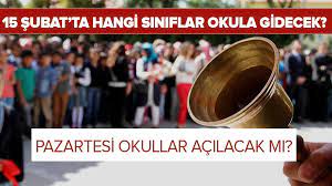 15 şubat 2021 pazartesi okullar tatil mi? Meb Son Dakika Pazartesi Okullar Acilacak Mi Ertelendi Mi 15 Subat Ta Hangi Siniflar Okula Gidecek Yuz Yuze Egitim