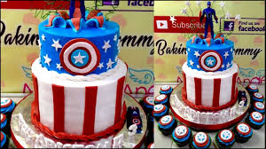 It's a pretty easy cake, but i made some mistakes along the way. Captain America Cake Youtube