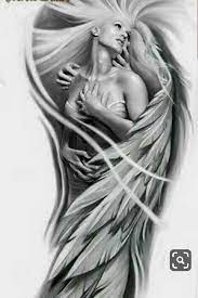 Falling Angel Tattoo Concept Fallen Angel Tattoo Angel Tattoo Angel Wings Tattoo