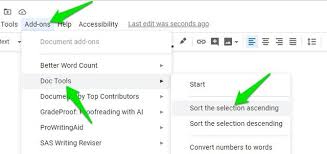 I got some code i believe i can use to get it to run in vba. Use This Simple Add On To Alphabetize In Google Docs