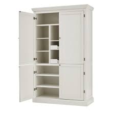 Home Decorators Collection Prescott Polar White Modular 6 Shelf Pantry Base 9950700410 The Home Depot White Pantry Stand Alone Kitchen Pantry Built In Pantry