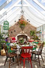 Eclectic Garden Style Love The Colored Chairs Outdoor Rooms Patio Outdoor