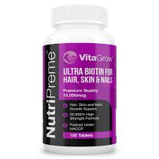 10 to 20 micrograms (mcg). Biotin Hair Growth Supplement 10 000mcg 5 Month Supply Nutripreme