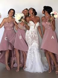 Dama dress 2020 infinite bridesmaid dresses long cheap convertible custom purple wedding party dresses 2021 if you want custom made color and size, you can choose the color from our burgundy bridesmaid dresses long 2020 lace applique cheap tulle short sleeve wedding party dresses 2021. Dusty Pink Bridesmaid Dresses 2020 High Low Lace Applique Mismatched In 2021 Dusty Pink Bridesmaid Dresses Cheap Bridesmaid Dresses Blush Pink Short Bridesmaid Dresses